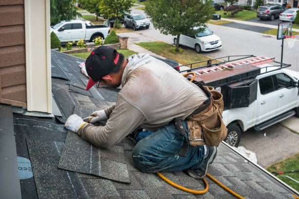 Professional Gutter Repair And Installation technician working in Rolling Meadows, IL